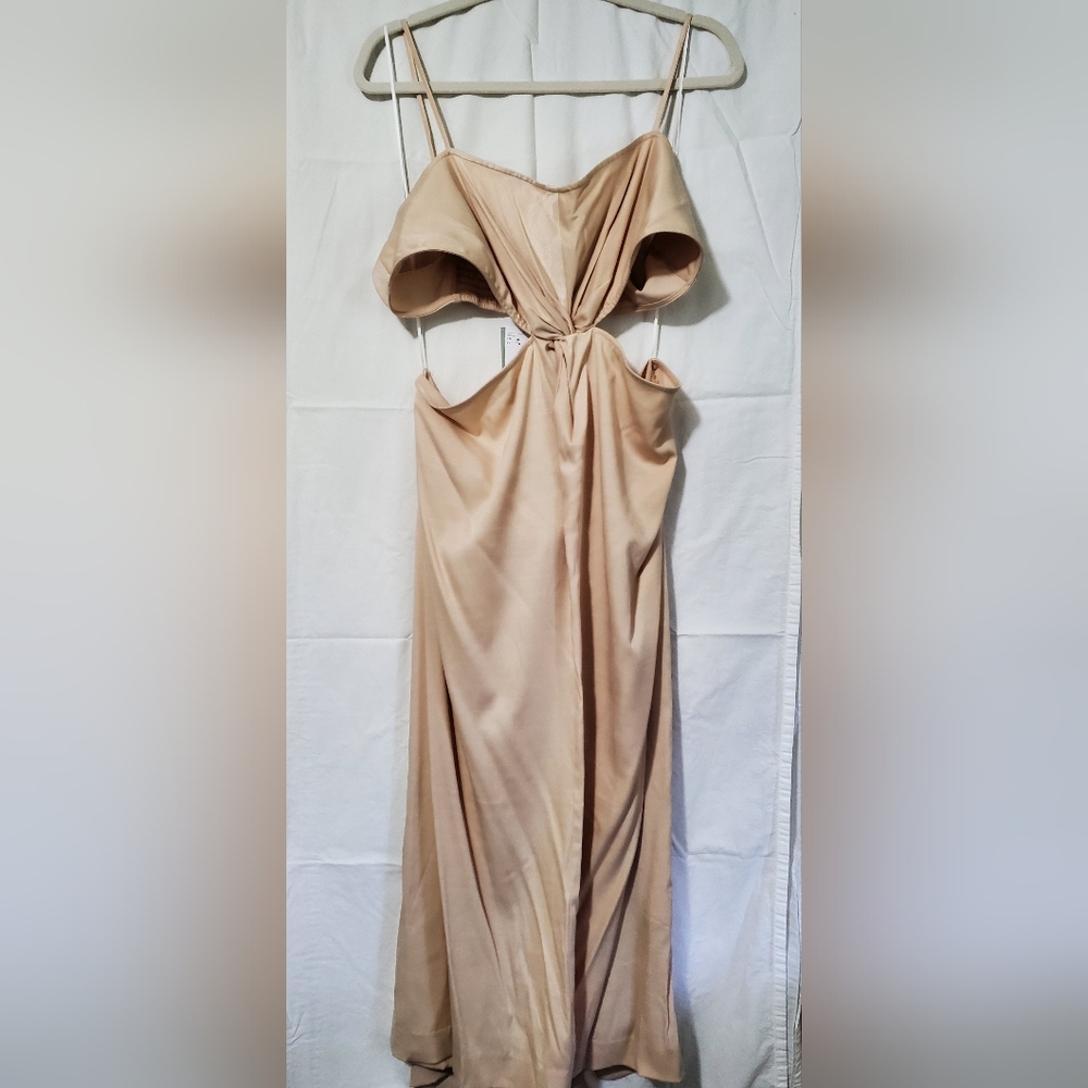 H&M Strapless Tan Dress